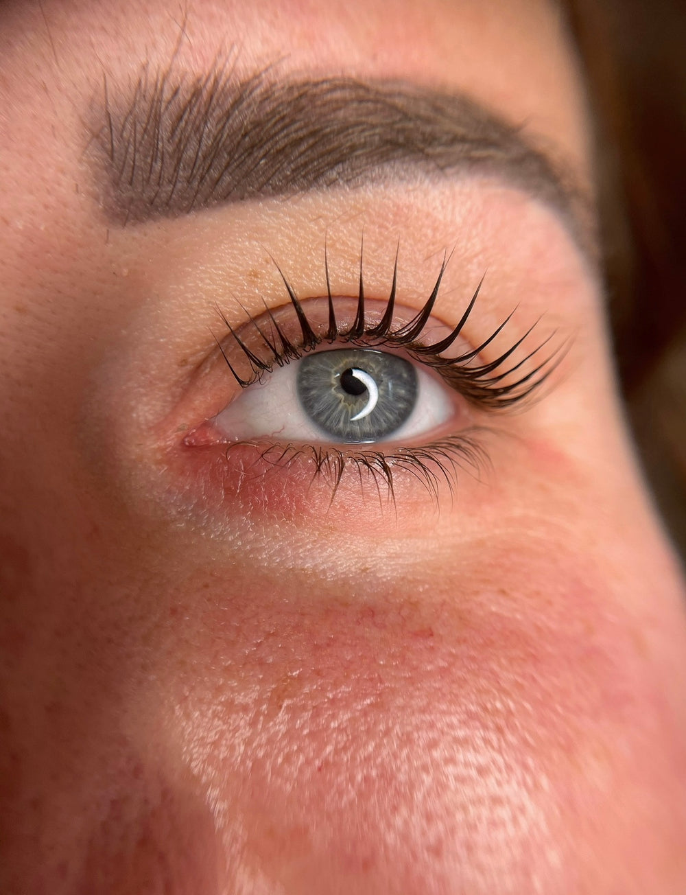 Resultaat van een Korean lash lift